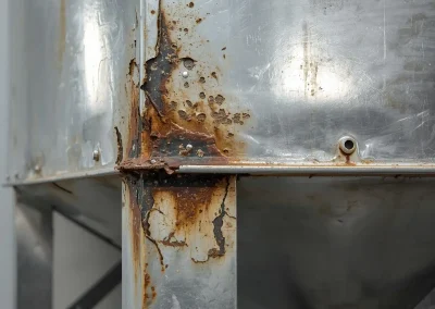 Panel derz sızıntıları, içme suyuna uygun dolgu ve basınç testiyle kalıcı olarak giderilir.