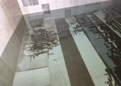 Su deposu dezenfektanı ile dezenfekte edilen iç yüzey – Depodez.